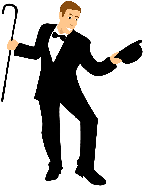 Dancer Clipart - Silhouette Dancing Man Clipart - Png Download (632x800), Png Download