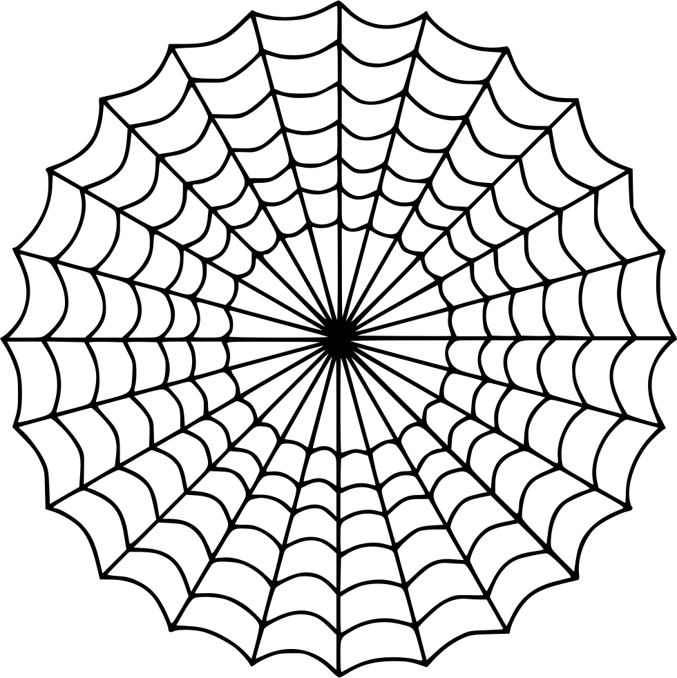 Spider Web Svg Png Icon Free Download - Spider Web Clipart Transparent Png (980x982), Png Download