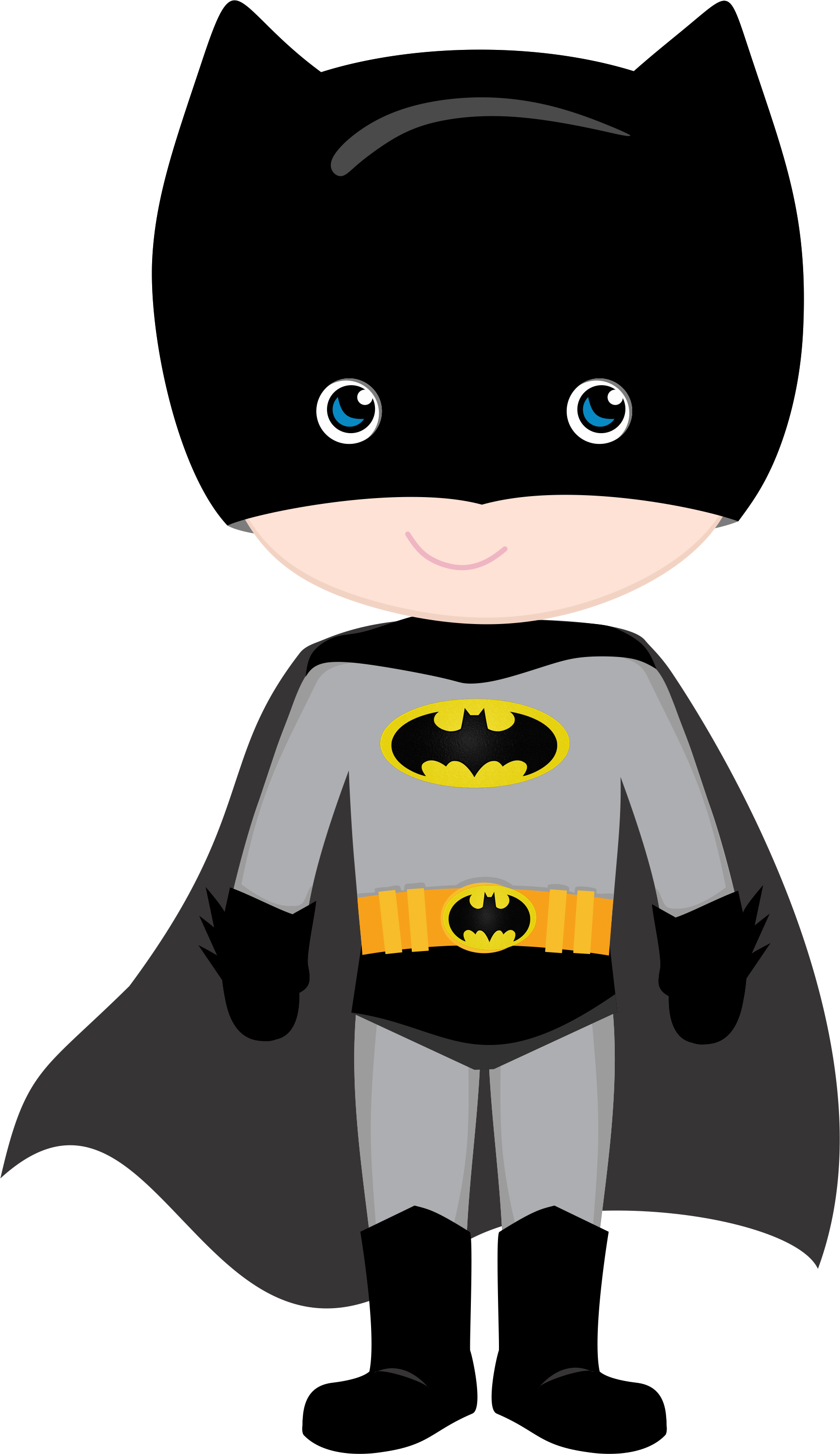 Cute Batman Clipart - Png Download (1734x3001), Png Download
