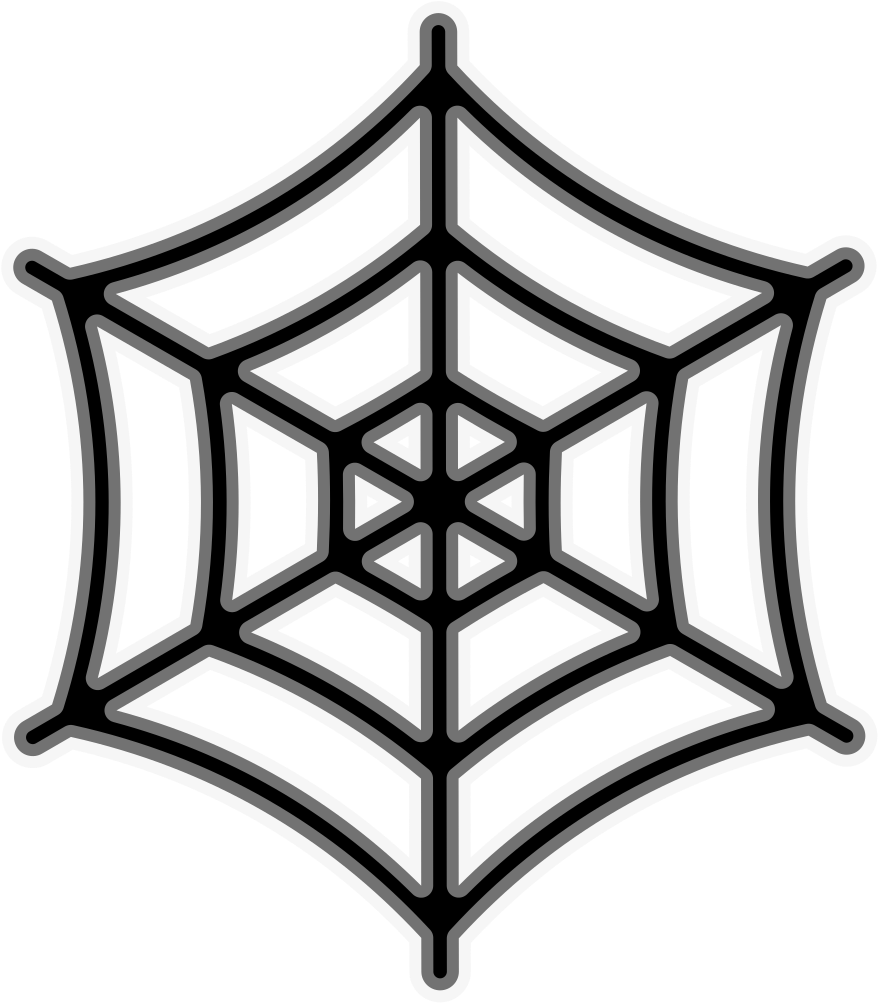 Spider Web Icon - Spider Web Emoji Clipart (1024x1024), Png Download