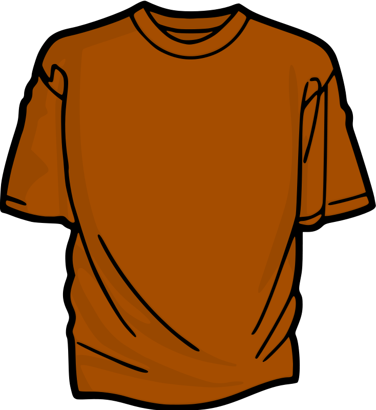 Orange T-shirt - T Shirt Clipart Png Transparent Png (734x800), Png Download