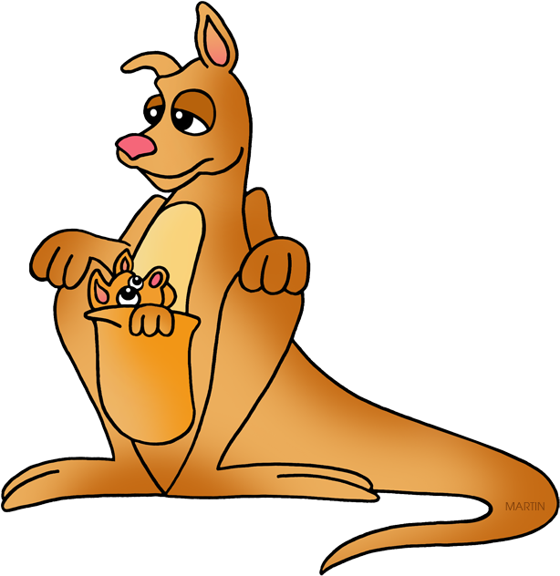 Kangaroo - Alphabet K Clipart (631x648), Png Download