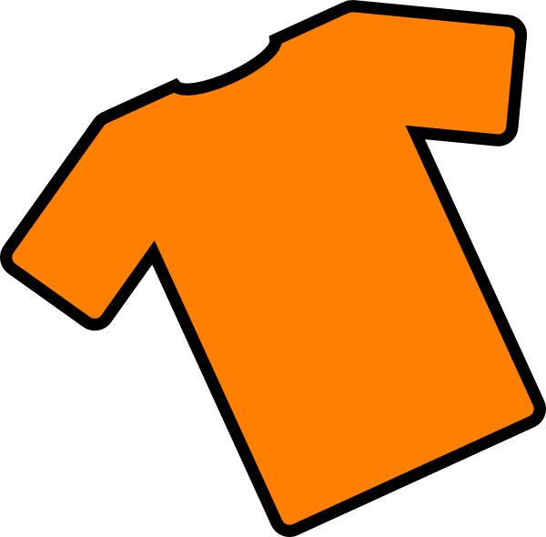 Orange T Shirt Clip Art - Orange Shirt Clipart - Png Download (600x590), Png Download