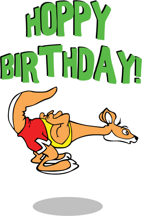 Kangaroo Happy Birthday - Happy Birthday Clip Art - Png Download (600x909), Png Download