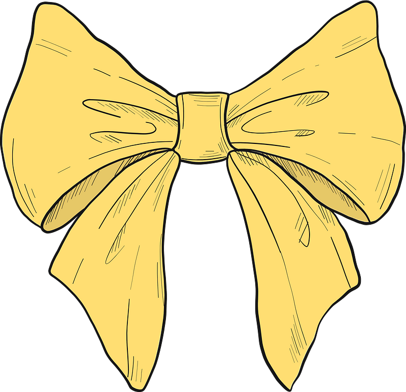 Yellow Bow Clipart Png Download Full Size Clipart (5220326