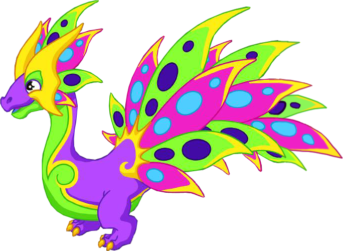 Carnivaldragonadult - Carnival Dragon Dragonvale Clipart (684x500), Png Download