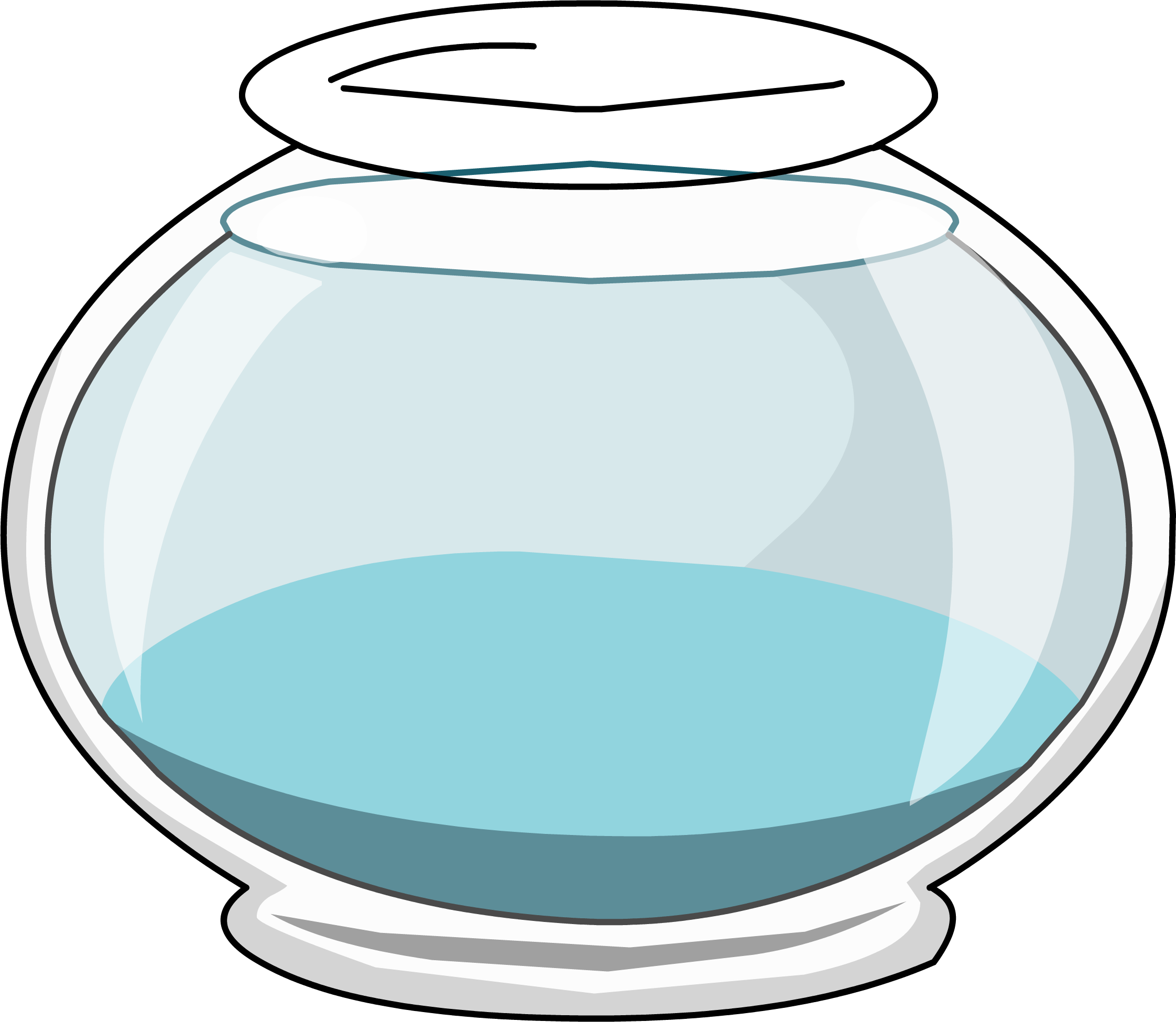 Library Of Fish Bowl Outline Clipart Free Stock Png Fish Bowl Clipart
