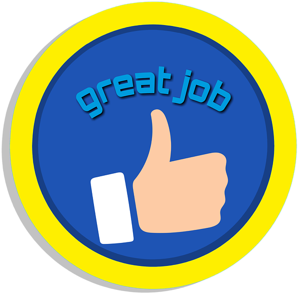 Royalty Free, Motivation, Free Illustrations, Sticker, - Clipart Great Job Sticker - Png Download (720x720), Png Download