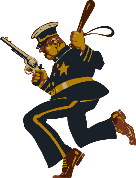 Headgear,yellow,uniform - Vintage Policeman Png Clipart (576x750), Png Download