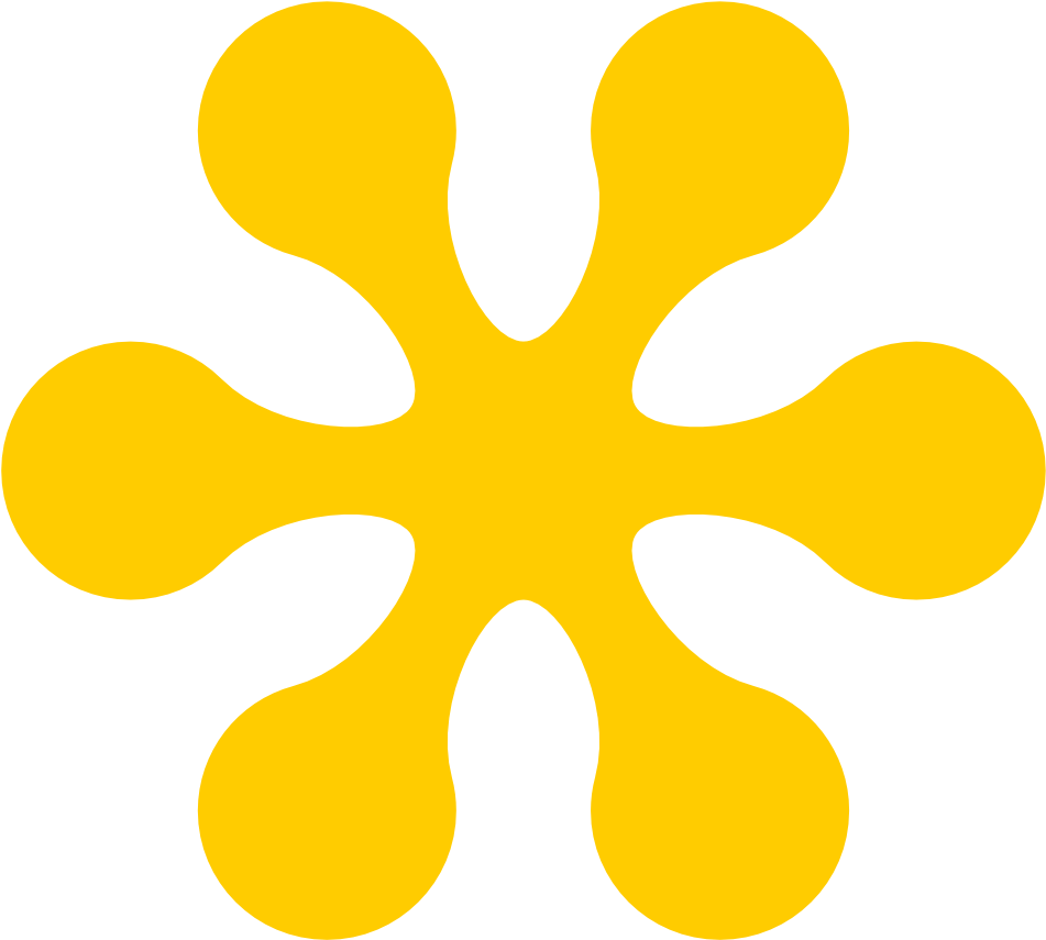 Yellow Square Clip Art - Blue Color Clipart Flower - Png Download (999x990), Png Download