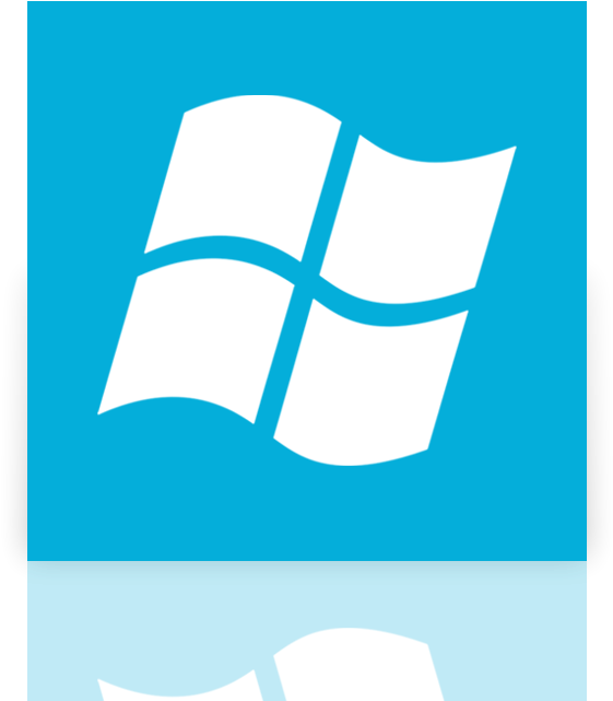 Mirror, Windows Icon - Windows Mobile Os Logo Clipart (561x641), Png Download