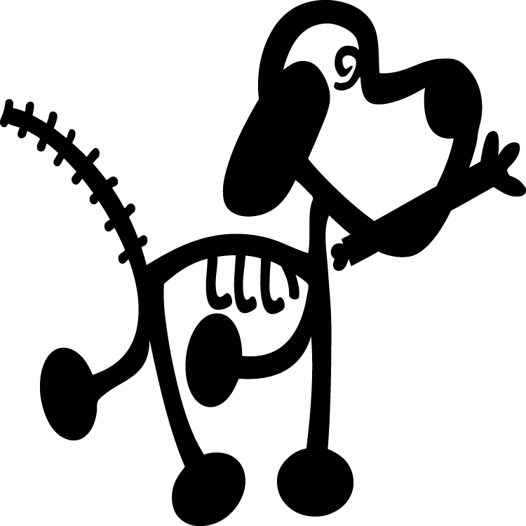 Zombie Stick Animal Sticker Decal Car Window Family - Decal Clipart (750x750), Png Download