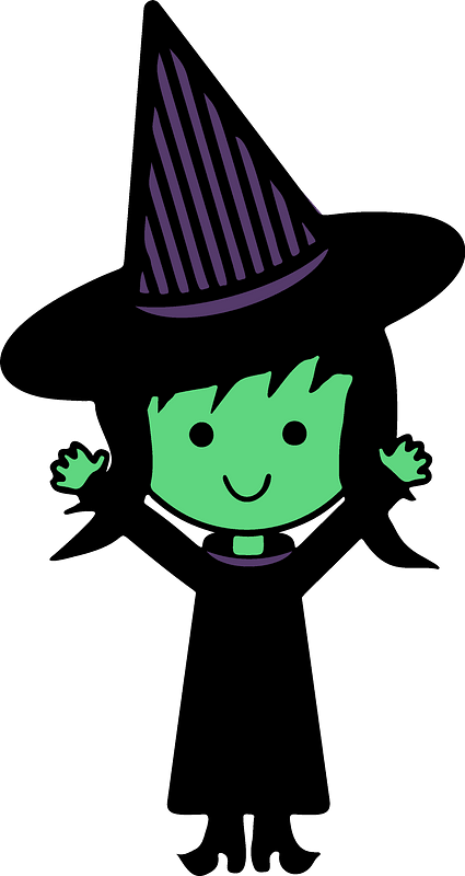 Chibi Witch Clipart - Clipart Transparent Cute Witch - Png Download (425x800), Png Download