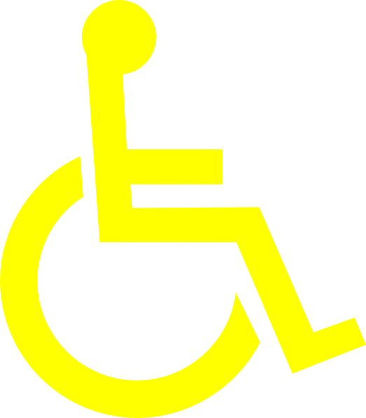 Handicapped Sign Clipart (522x596), Png Download
