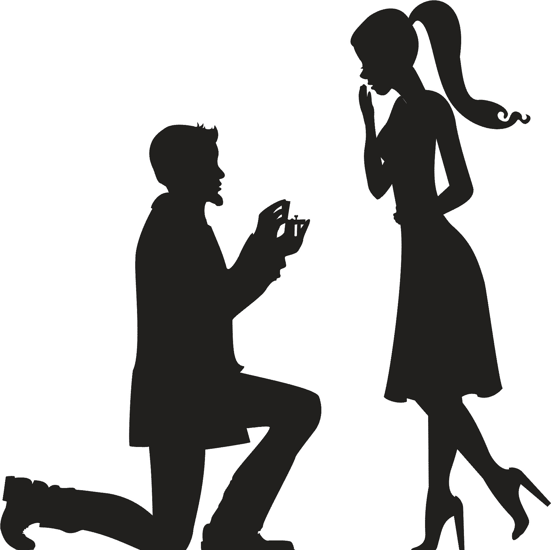 Silhouette Clipart (2200x1962), Png Download