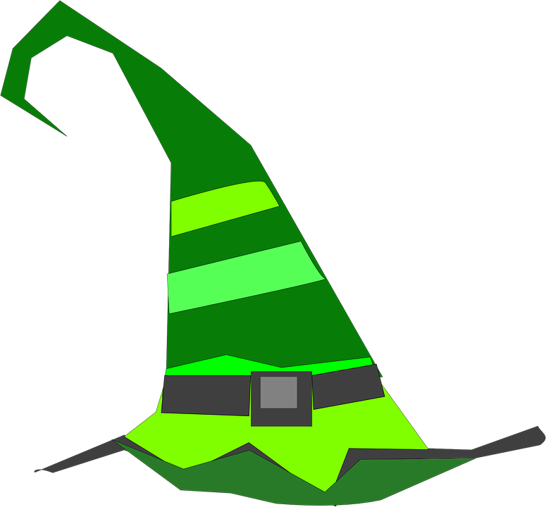 Transparent Witch Clip Art - Green Witch Hat Clipart - Png Download (775x720), Png Download