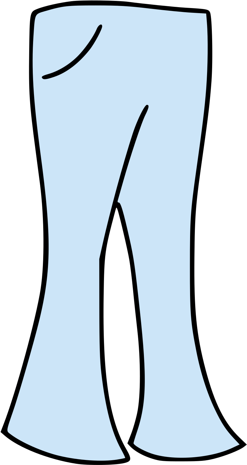 Transparent Bell Icon Png - Bell Bottom Pants Clipart (1243x2340), Png Download