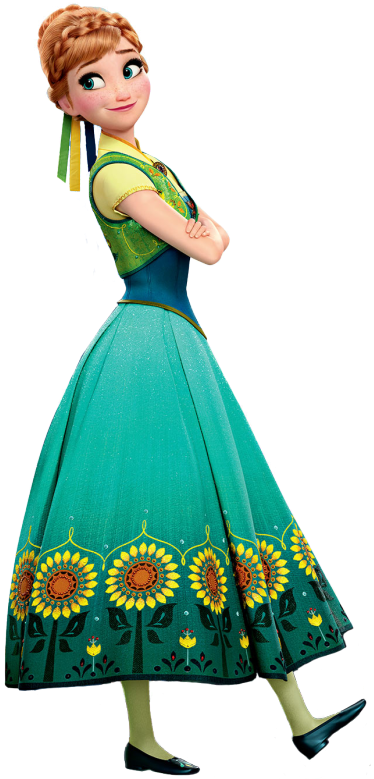 Elsa Clipart Renders - Frozen Anna - Png Download (435x810), Png Download