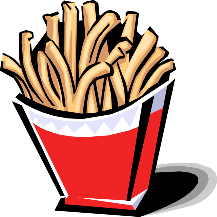 Fries Clipart Potato Fry - Fried Food Clipart - Png Download (700x700), Png Download