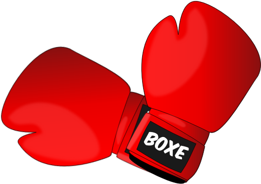 Red Boxing Gloves Vector Clip Art - Boxe Clipart - Png Download (600x600), Png Download