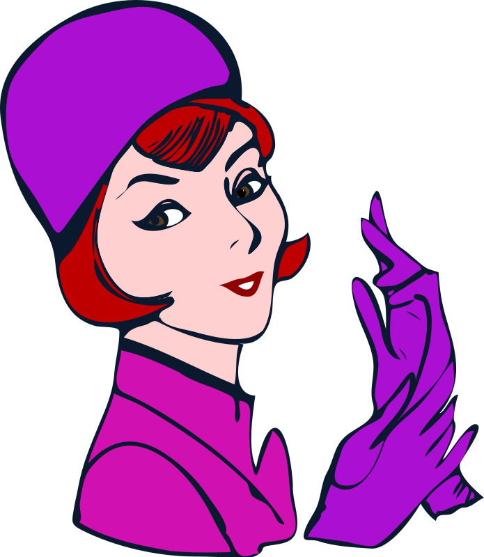 Transparent Boxing Gloves Clipart - Lady Clip Art - Png Download (695x800), Png Download