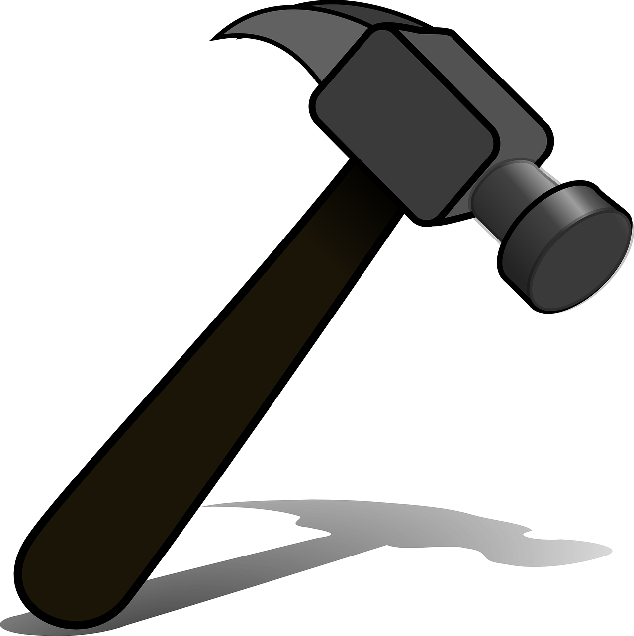 Wrench And Hammer Clipart Royalty Free Stock Hammer Black Hammer Tool