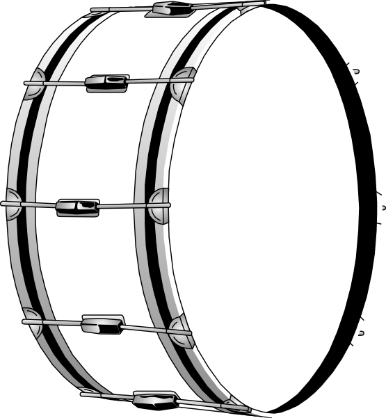 Bass Drums Snare Drums Clip Art - Silhouette Drum Clip Art - Png Download (555x601), Png Download