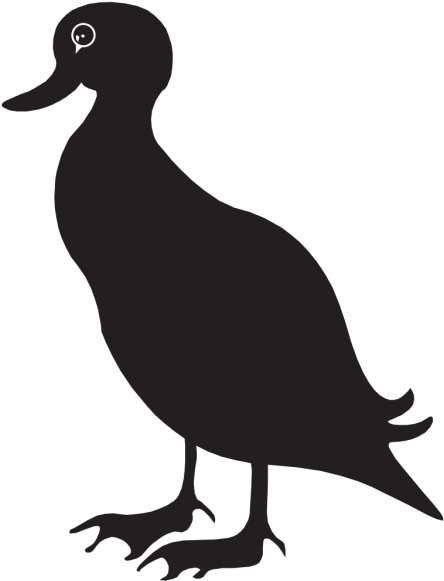 Black Duck Silhouette Png Icons - Clipart Black Duck Transparent Png (600x600), Png Download