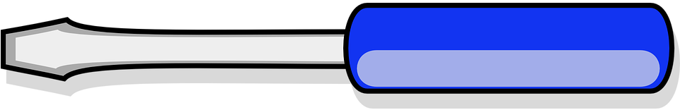 Screwdriver Clipart Carpentry - Horizontal Screw Driver Png Transparent Png (960x480), Png Download