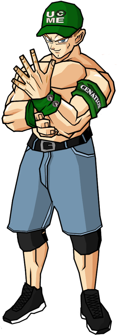 John Cena By Legofrieza Clipa - Wwe John Cena Dbz - Png Download (434x1174), Png Download
