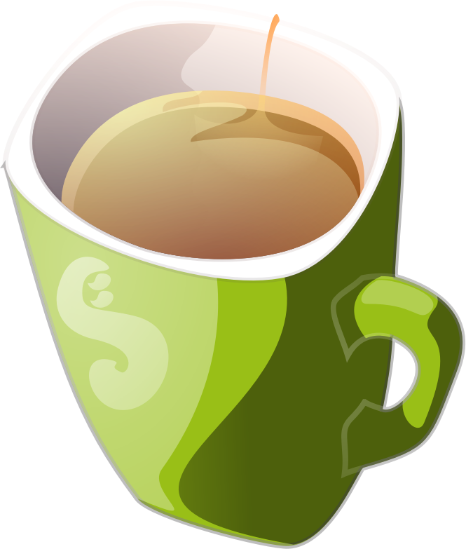 Mug Clipart Green Coffee - Cup Of Tea Clipart - Png Download (665x783), Png Download