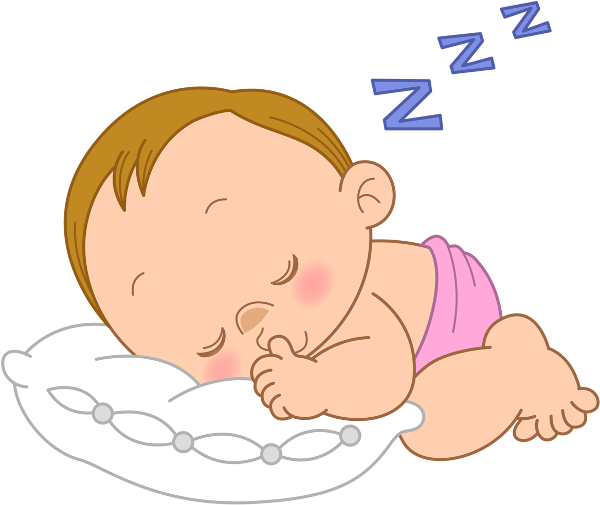 Clothespin Clipart Baby Shower - Baby Sleeping Clipart - Png Download (1167x984), Png Download