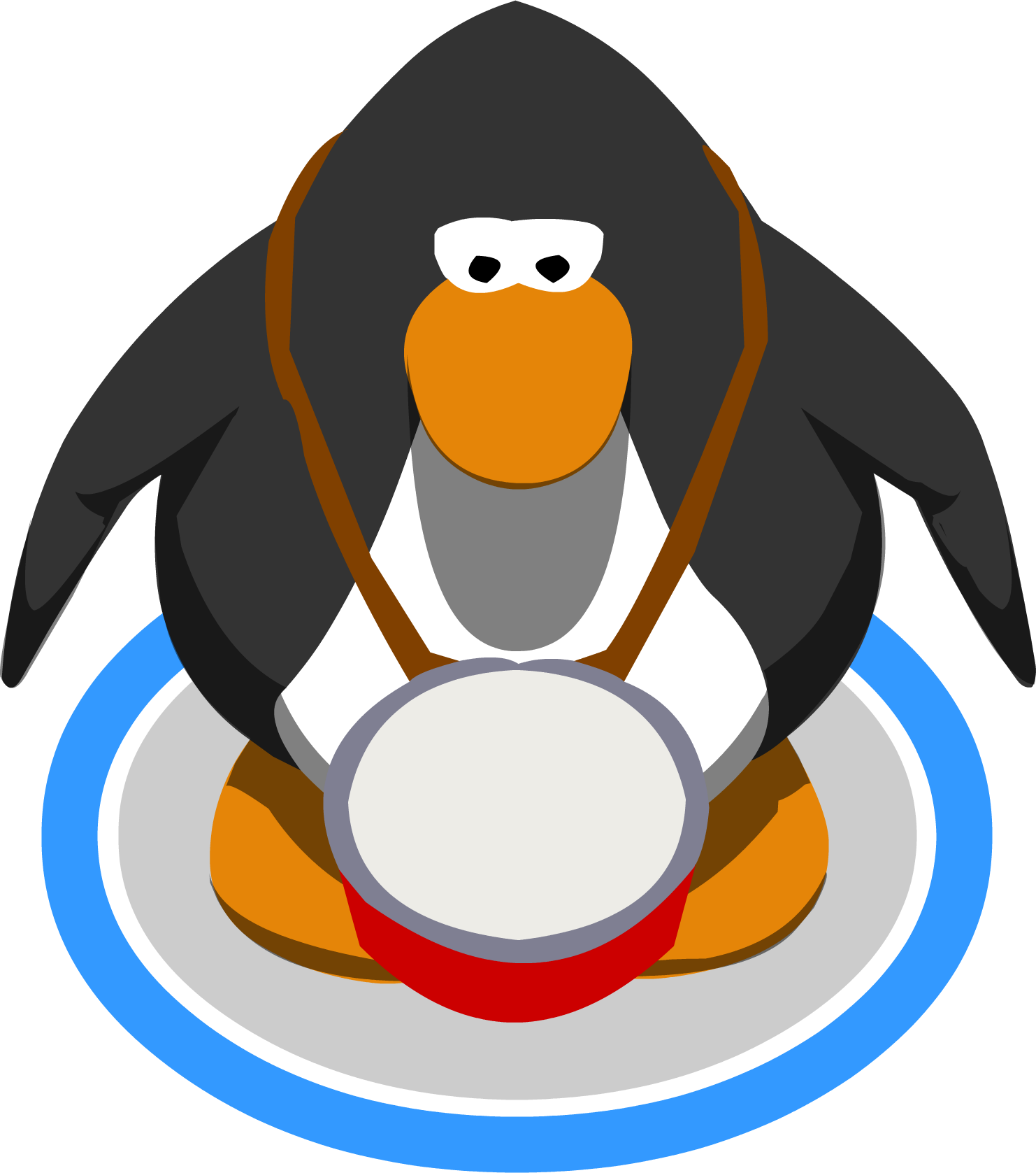 Drum Clipart Club Penguin - Pinguino De Club Penguin - Png Download (1482x1677), Png Download