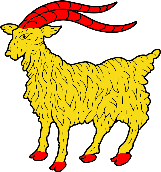Yellow Goat Clipart (600x600), Png Download