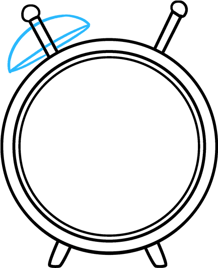How To Draw An Alarm Clcok - Alarm Clock Clipart (680x678), Png Download