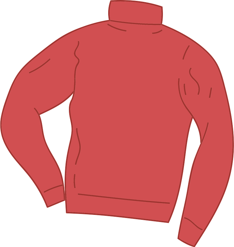 Red Sweater Clipart - Sweater - Png Download (757x800), Png Download