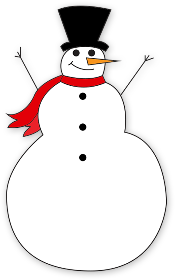 Snowman Clipart (695x1112), Png Download