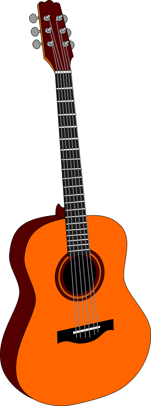 Ukulele Acoustic Guitar Classical Guitar Clip Art - Transparent Background Guitar Clipart - Png Download (500x1337), Png Download