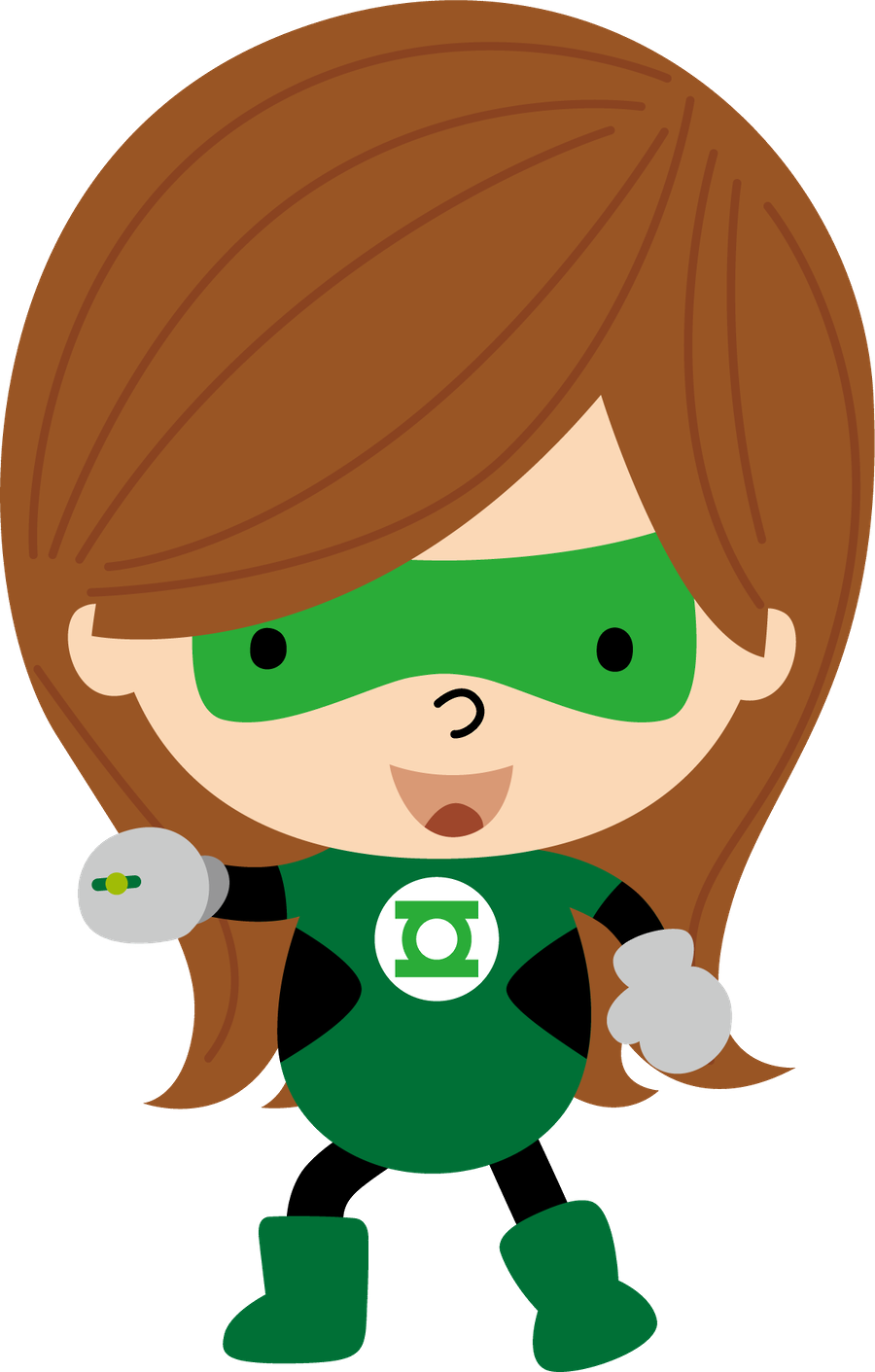 Green Lantern Girl Clipart - Png Download (900x1411), Png Download