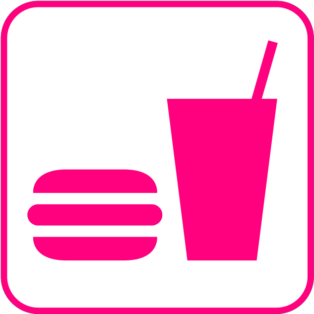 Food And Beverages Sign Clipart (1600x1600), Png Download