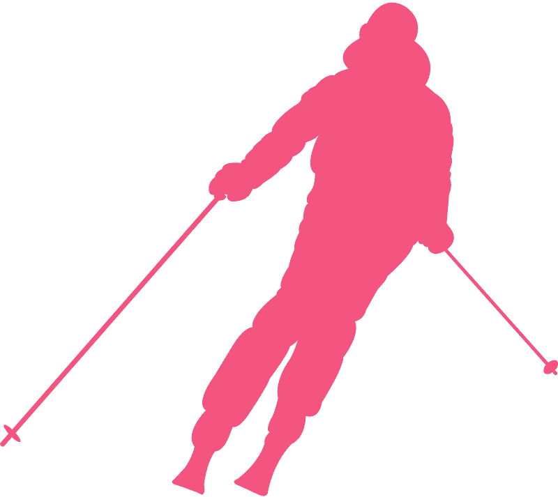 Transparent Water Skier Clip Art - Skiing - Png Download (800x713), Png Download