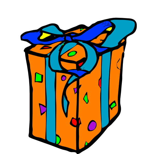 Birthday Presents Clipart - Wrapped Clipart Gift - Png Download (558x596), Png Download