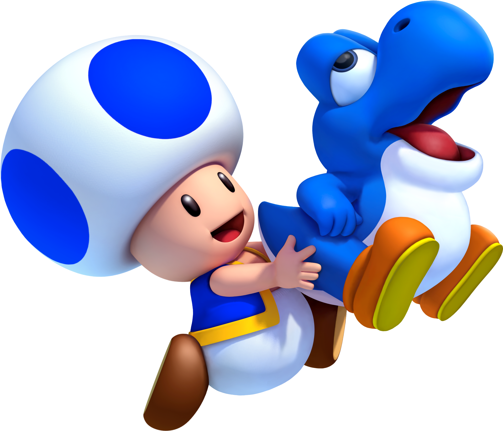 Bluetoad2 - Baby Yoshi From Mario Clipart (2180x1873), Png Download