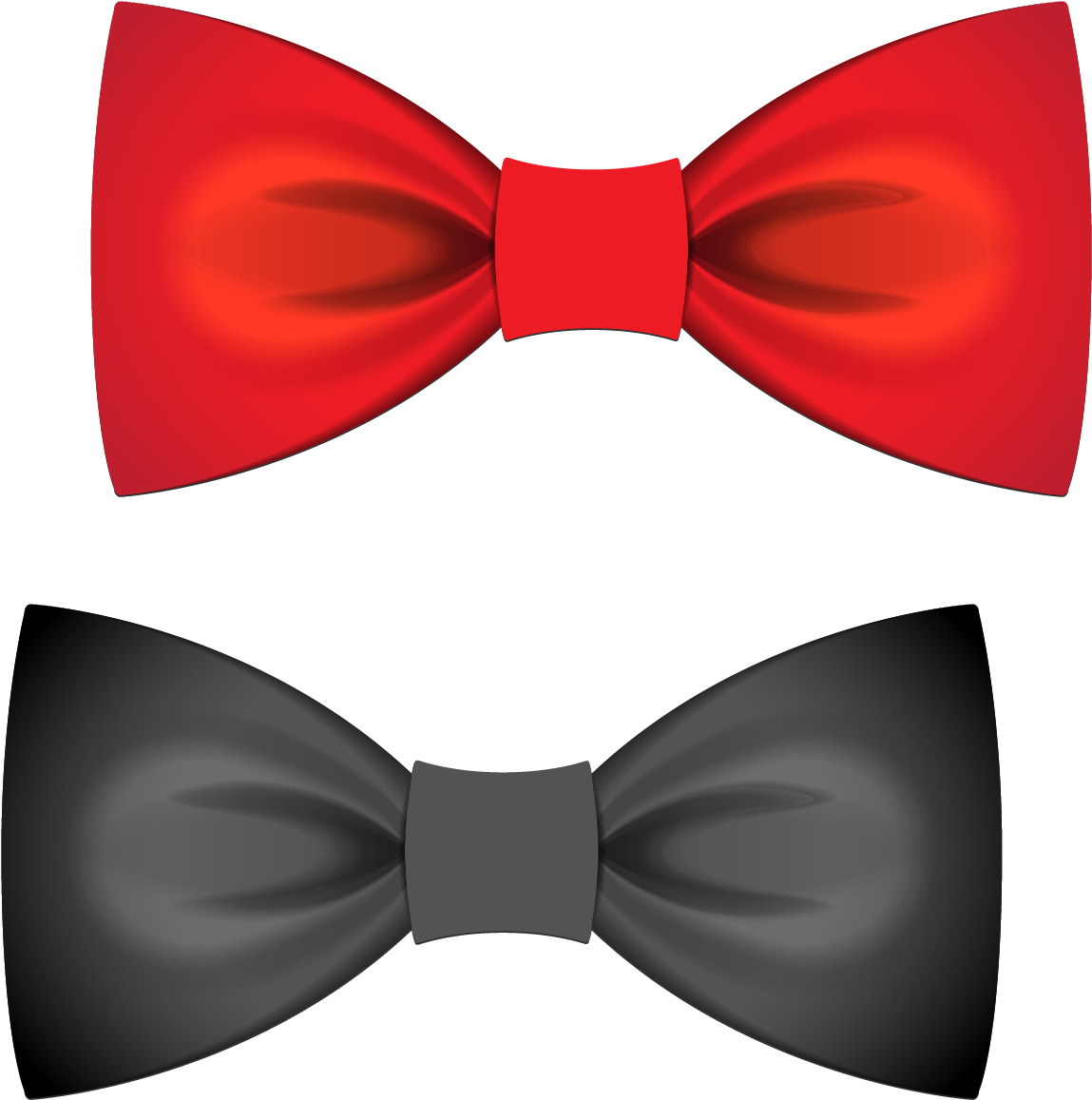 Bow Tie Euclidean Vector Satin Atlas Red - Red Bow Tie Vector Png Clipart (1790x1822), Png Download