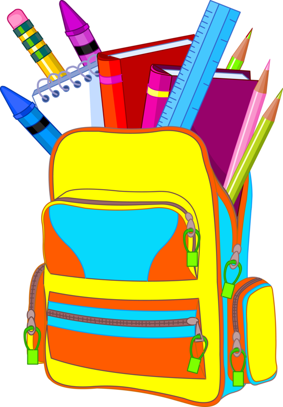 School Supplies Pictures - School Bag Clip Art - Png Download (557x800), Png Download