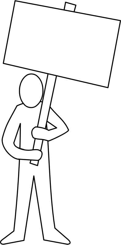 Demonstration Clipart (395x800), Png Download