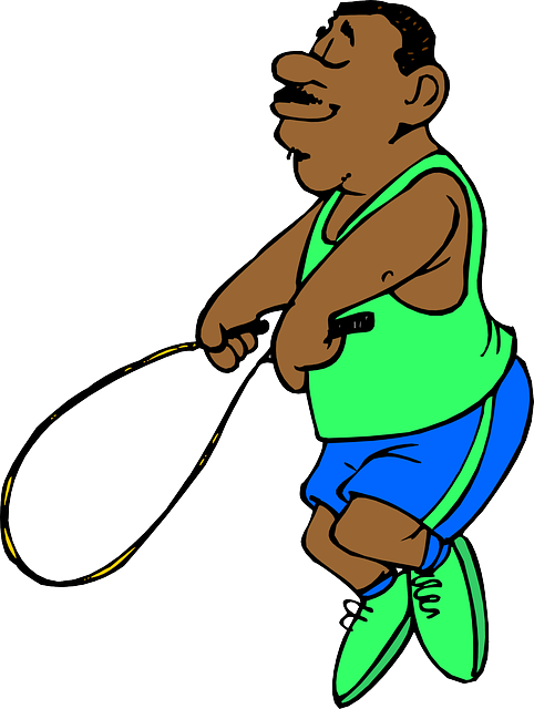 Jumping Rope Fitness Clipart (482x640), Png Download