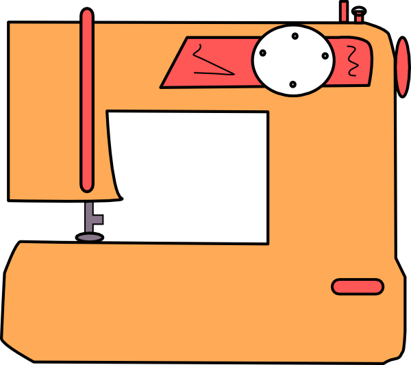Transparent Sewing Machine Cartoon Png Clipart (600x533), Png Download