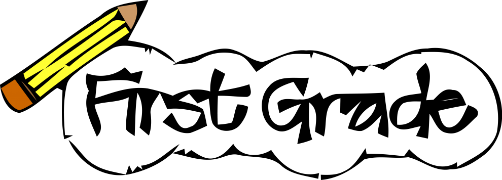 First Grade Clipart Black And White - Png Download (990x356), Png Download