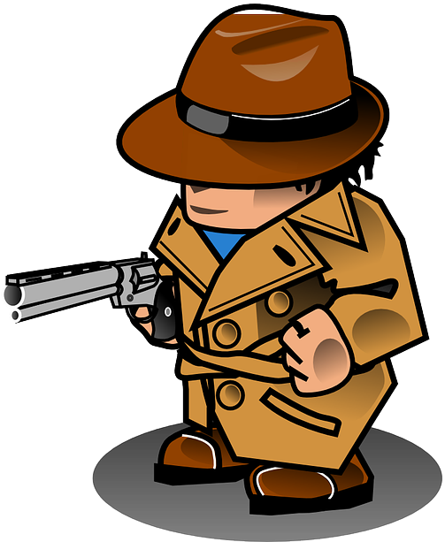 Transparent Detective Png - Detective Loading Gun Clipart Png (503x613), Png Download